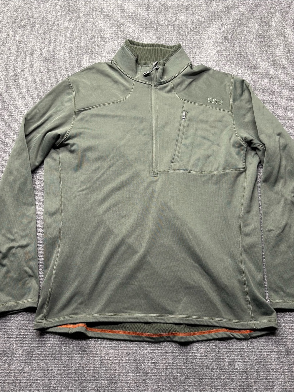 5.11 Tactical Recon Half Zip Pullover Mens L Green Fleece Shirt Jacket 72045